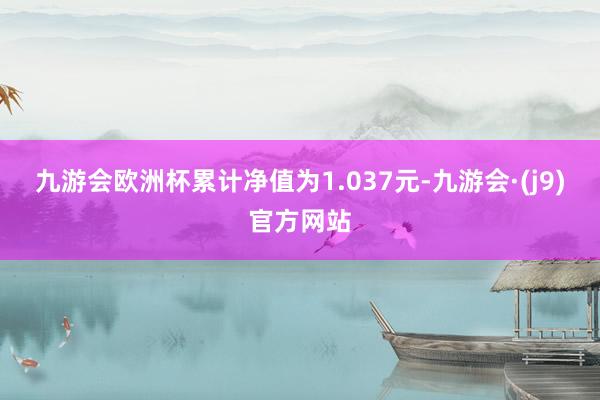 九游会欧洲杯累计净值为1.037元-九游会·(j9)官方网站