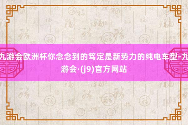 九游会欧洲杯你念念到的笃定是新势力的纯电车型-九游会·(j9)官方网站