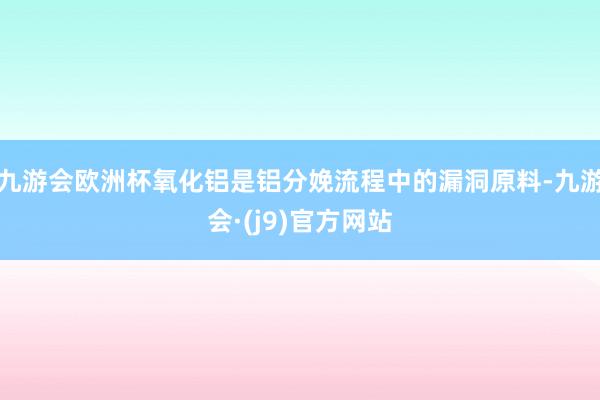 九游会欧洲杯氧化铝是铝分娩流程中的漏洞原料-九游会·(j9)官方网站